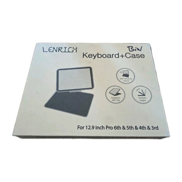 iPad Pro Keyboard Case With Rotate For iPad 12.9 Inch Pro 6th, 5th, 4th, 3rs Gen - Picture 2 of 9